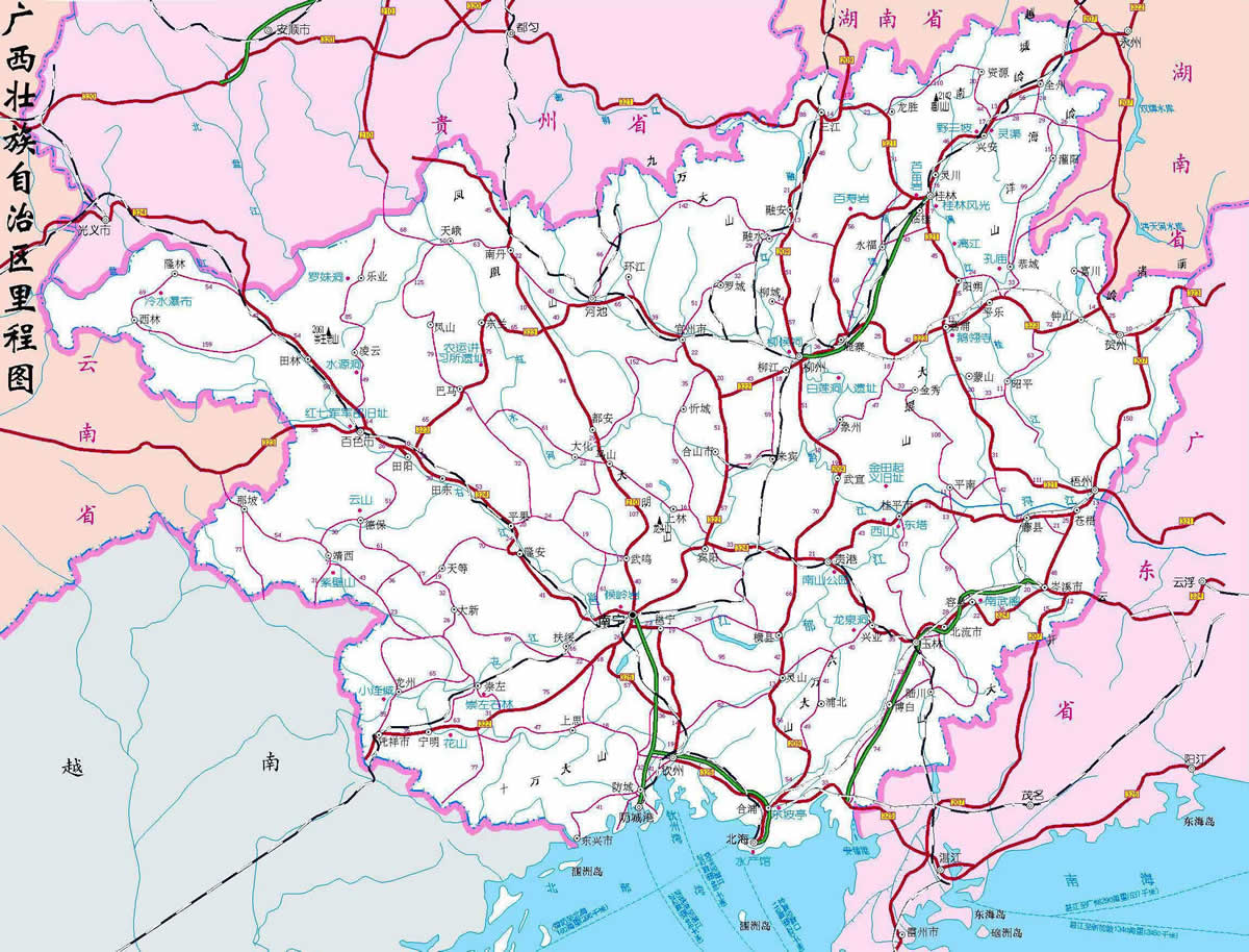 广西高速公路交通图_广西高速公路交通图
